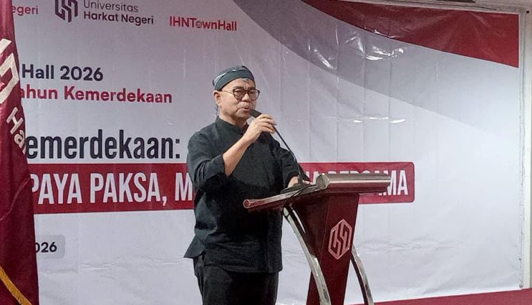 Rektor Universitas Harkat Negeri Sudirman Said.(Foto:Wahid)