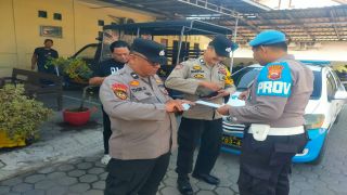 Polsek Dukuhturi Gelar Gaktibplin, Seluruh Personel Lolos Pemeriksaan