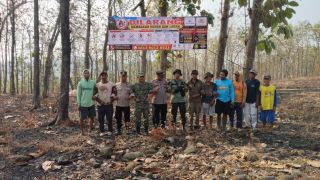Polres Tegal Edukasi Penggarap Hutan Sosial Cegah Karhutla di Jatinegara