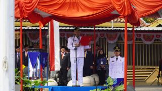 Wali Kota Tegal Pimpin Upacara Detik-detik Proklamasi HUT ke-81 RI