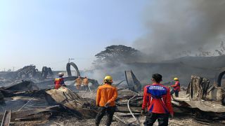 Hari Ketiga Kebakaran Gudang PT Anisa Jaya Utama Brebes Kondusif
