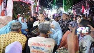 Gebyar Lampu Desa Kandang, Warga Swadaya Semarakkan HUT ke-81 RI