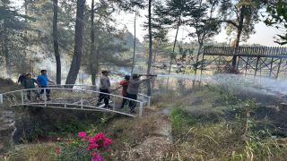 Kebakaran Lahan Bekas Clirit View Tegal Berhasil Dipadamkan 