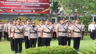 6 Jabatan Strategis Polres Brebes Berganti, Kapolres Minta Pejabat Baru Tingkatkan Inovasi