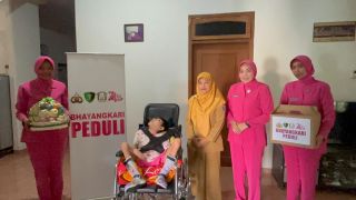 Polres Tegal Salurkan Bantuan untuk Warga Disabilitas