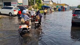 Genangan Muncul di Akses Masuk Terminal Terboyo, Fungsi Tanggul Laut dan Kolam Retensi Dipertanyakan