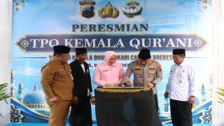 Kapolres Brebes Resmikan TPQ Kemala Qur’ani, Dorong Anak Cinta Al-Qur’an Sejak Dini