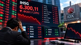 Bursa Indonesia Berdarah, IHSG Anjlok 1,33% ke 6.300! Ini Biang Keroknya
