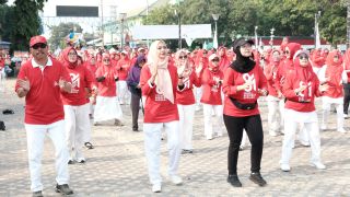 Senam dan Donor Darah Meriahkan HUT ke-81 PMI Pemalang