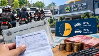 17 Juta Kendaraan di Jateng, Cuma 11 Juta yang Bayar Pajak: Tunggakan Tembus Rp2,4 Triliun