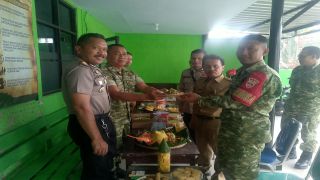 Polsek Bumijawa Perkuat Sinergitas TNI-Polri di HUT TNI ke-81