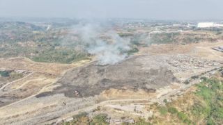 Kebakaran TPA Jatibarang Belum Padam Total, Drone Thermal Bantu Deteksi Titik Panas