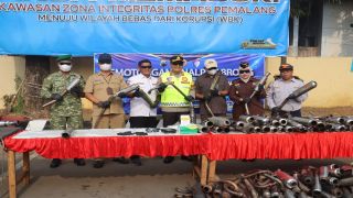 Polres Pemalang Gelar Operasi Patuh Candi 2026, 200 Knalpot Brong Dimusnahkan