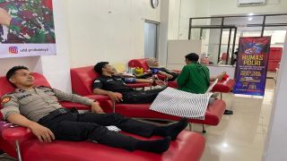 HUT Humas Polri ke-75, Polres Tegal Gelar Donor Darah