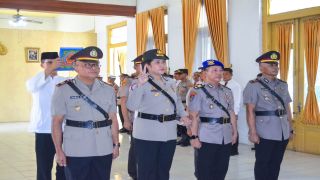 Empat Jabatan Penting Polres Tegal Kota Berganti, Kapolres Minta Pejabat Baru Segera Beradaptasi