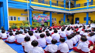 Polsek Adiwerna Edukasi 368 Siswa SD Muhammadiyah Pesarean Cegah Bullying