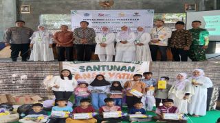 PT. MBK Ventura Ketanggungan Salurkan Sembako dan Santunan Untuk 100 Anak Yatim 